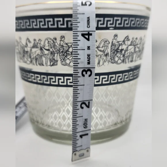 Jeannette Glass Wedgwood Ice Bucket Neoclassic Style 1950's - Picture 2 of 4